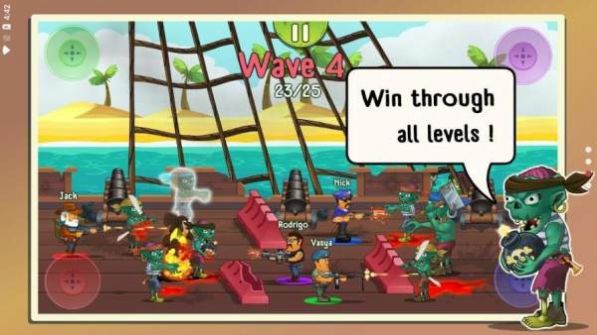 四个家伙和僵尸游戏官方安卓版图片1