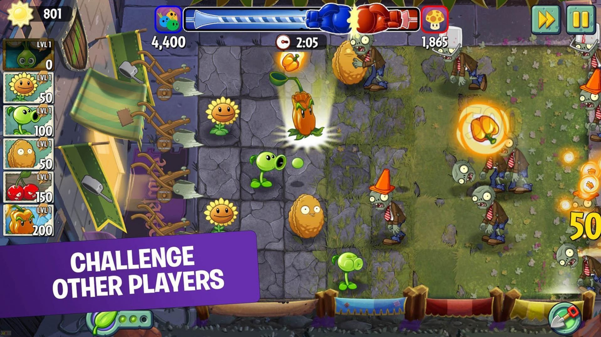 pvz2国际版9.8.1全植物0阳光999999级最新破解版图片1