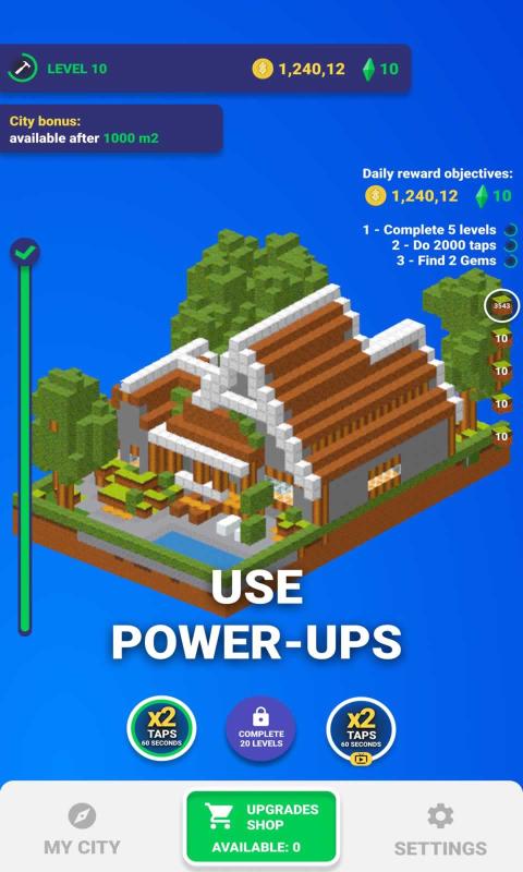 积木点击器游戏中文版（Blocks Building Clicker）图片1