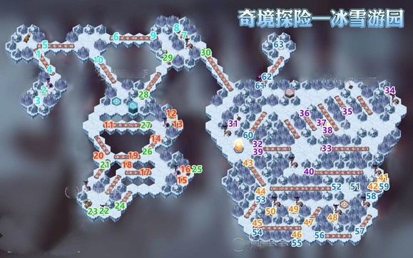 《剑与远征》冰雪游园通关路线分享