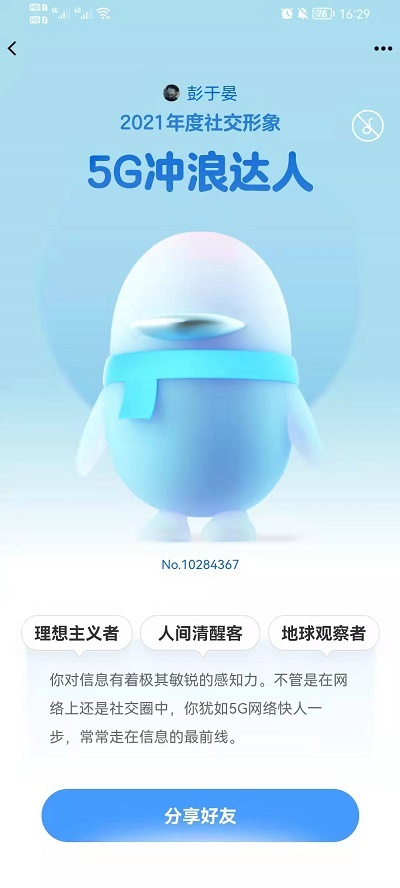 2021qq年度社交形象有哪些