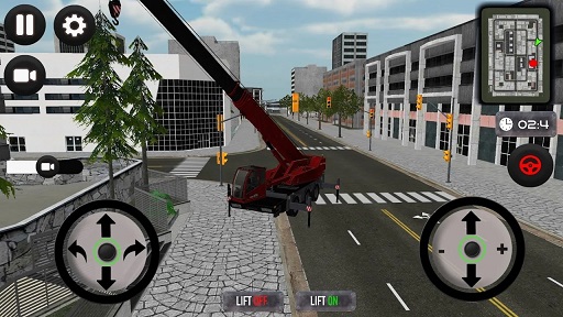 起重机卡车城市工程游戏中文版(Crane Simulator)图片1