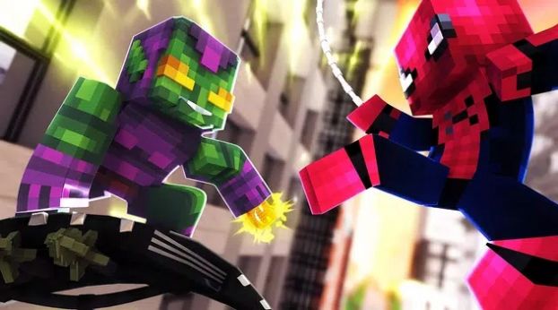 方块工艺蜘蛛人酷跑者游戏安卓版图片1