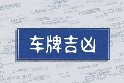 车号最旺的5个数字和字母 数字吉利的车牌号盘点