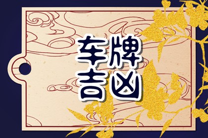 选车牌号的吉祥号码 1到9开头的吉祥数字