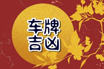 牌照号码什么号好吉祥 吉利的车牌号数字