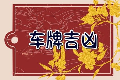 车牌号吉凶测试查询系统 车牌数字0到9哪个好