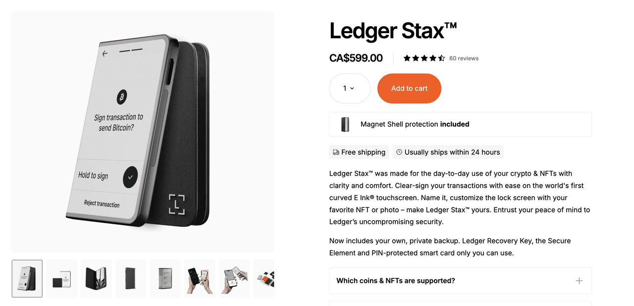 什么是Ledger Stax 钱&包？功能有哪些？使用步骤教学_wishdown.com