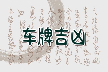 车牌号两位数字含义 车子颜色象征