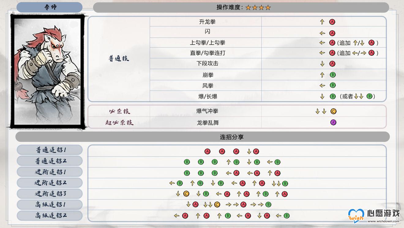墨斗手游拳师最强连招技巧分享_wishdown.com