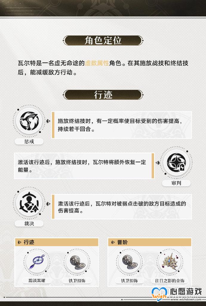 《崩坏：星穹铁道》角色前瞻之瓦尔特一览