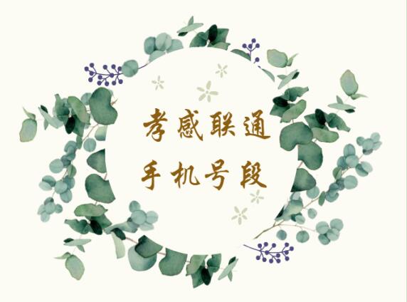 孝感联通手机靓号,孝感联通手机号段大全,孝感联通手机号段有哪些？