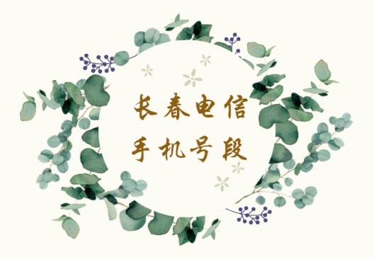 长春手机号码,长春电信手机号段大全,长春电信有哪些号段号码？