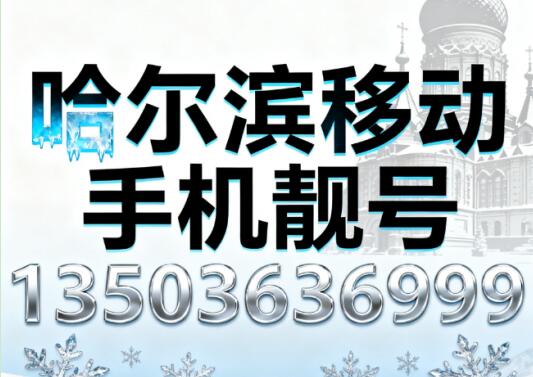 哈尔滨移动手机靓号13503636999 寓意发展与顺遂相伴