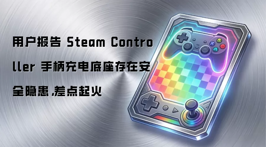 用户报告 Steam Controller 手柄充电底座存在安全隐患，差点起火
