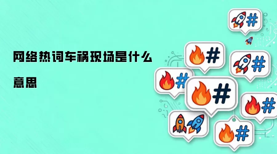 网络热词车祸现场是什么意思