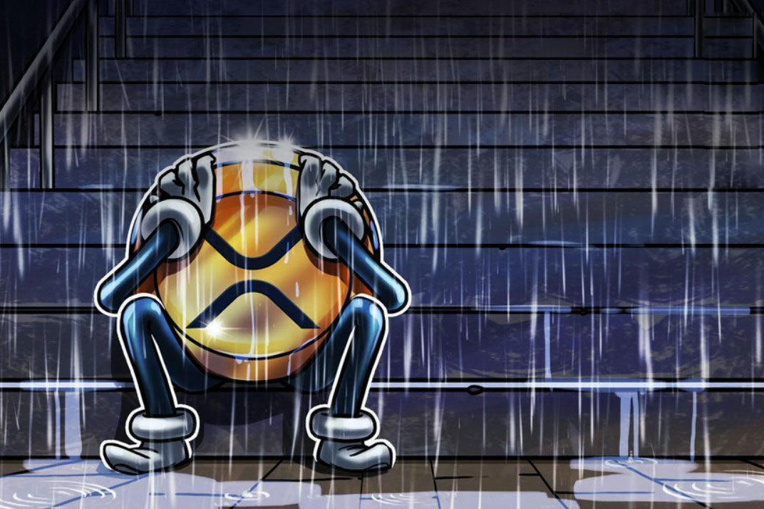 瑞波币(XRP)的“看跌”形态或将把价格砸至1美元下方