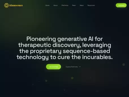 Ainnocence-我们的平台使用 AI 来帮助您加快药物发现过程