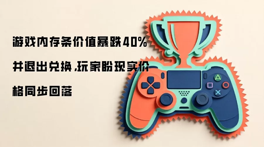 游戏内存条价值暴跌40%并退出兑换，玩家盼现实价格同步回落