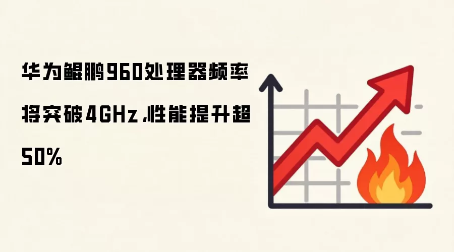 华&为鲲鹏960处理器频率将突破4GHz，性能提升超50%