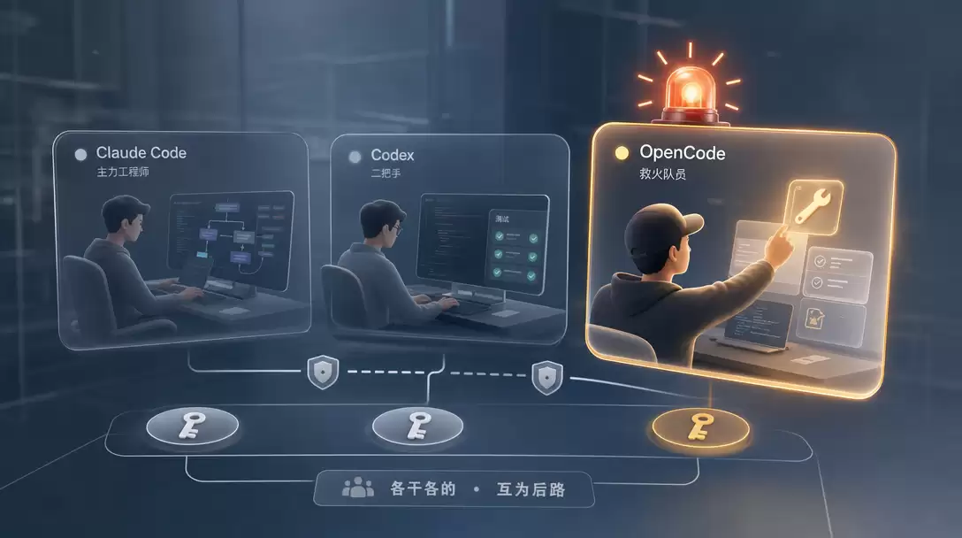 OpenCode 安装配置完整教程：Claude Code 和 Codex 的第三条后路