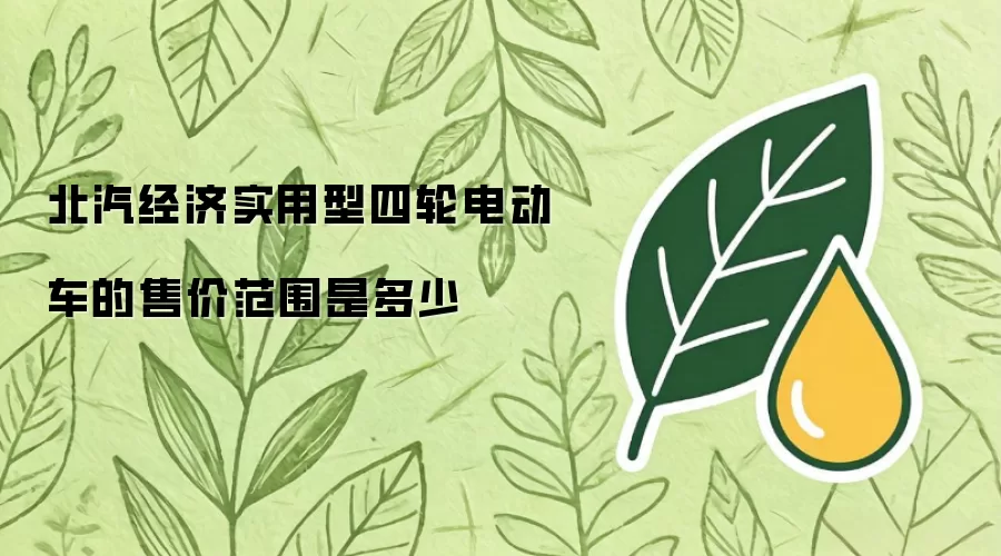 北汽经济实用型四轮电动车的售价范围是多少