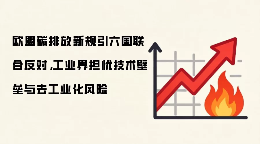 欧盟碳排放新规引六国联合反对，工业界担忧技术壁垒与去工业化风险