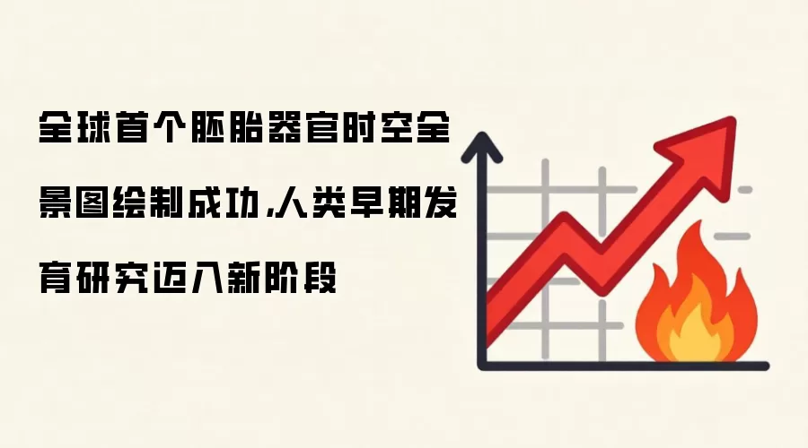 全球首个胚胎器官时空全景图绘制成功，人类早期发育研究迈入新阶段