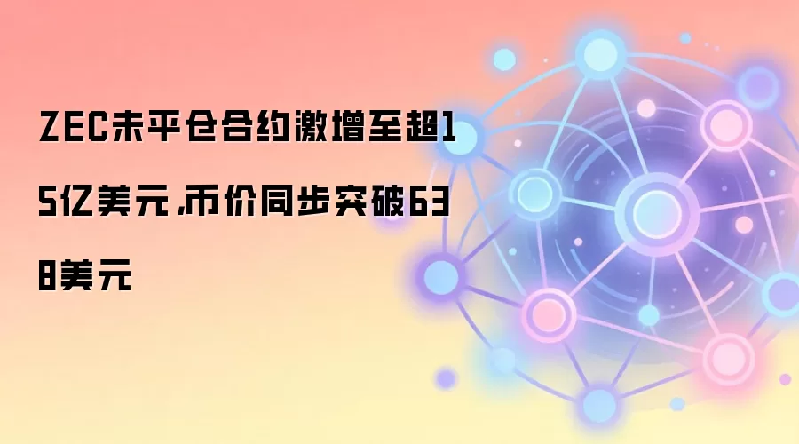ZEC未平仓合约激增至超15亿美元,币价同步突破638美元