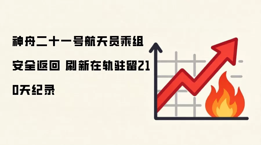 神舟二十一号航天员乘组安全返回 刷新在轨驻留210天纪录