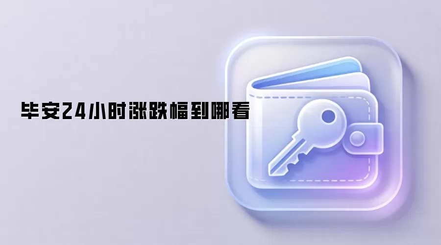 毕安24小时涨跌幅到哪看