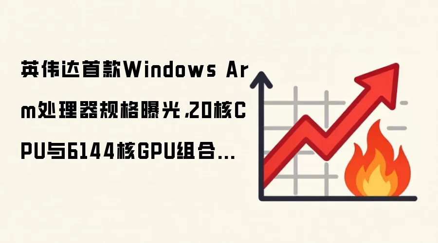 英伟达首款Windows Arm处理器规格曝光，20核CPU与6144核GPU组合亮相