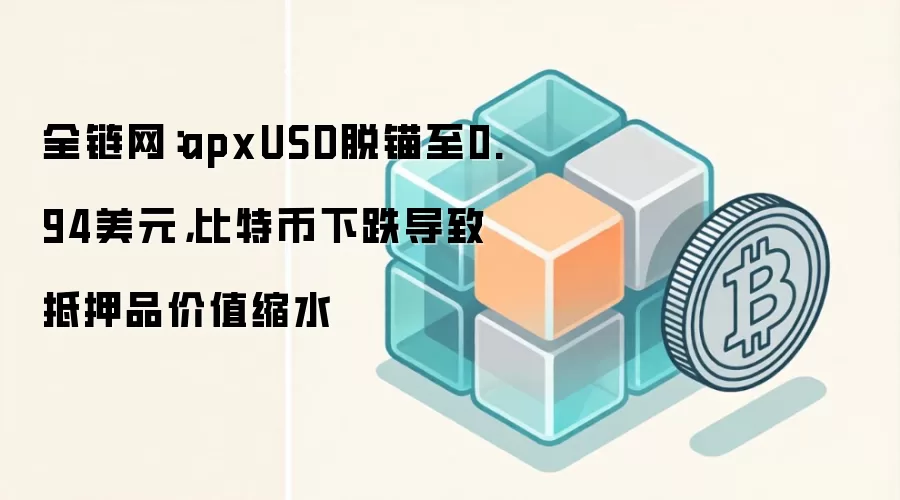 全链网：apxUSD脱锚至0.94美元，比特币下跌导致抵押品价值缩水