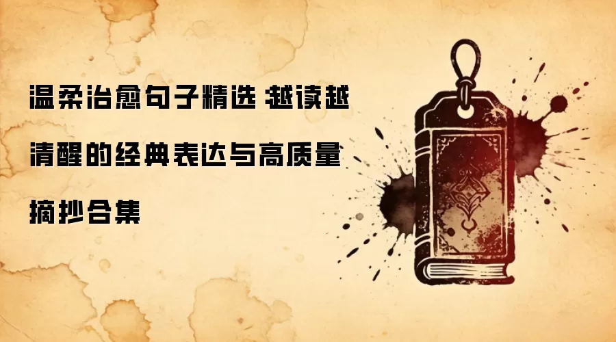 温柔治愈句子精选：越读越清醒的经典表达与高质量摘抄合集