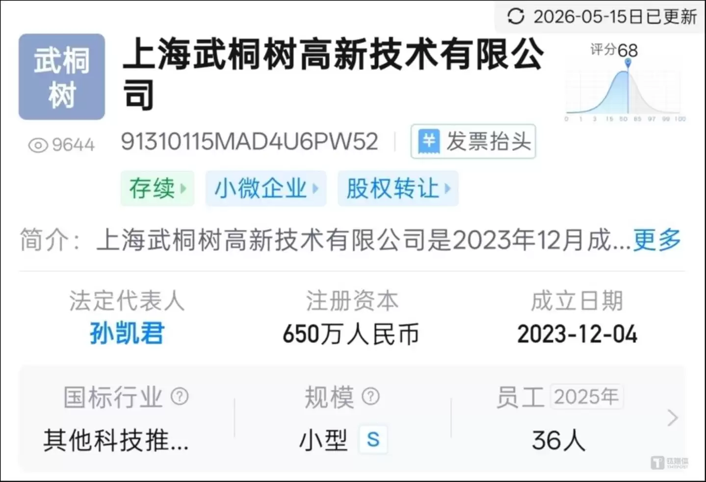 图源：天眼查APP