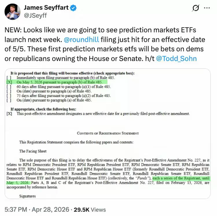 机制风险致SEC推迟预测ETF