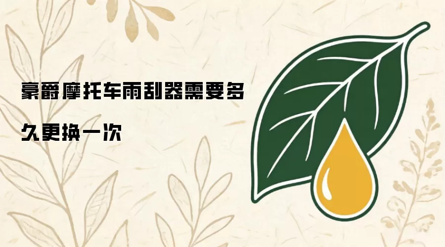 豪爵摩托车雨刮器需要多久更换一次