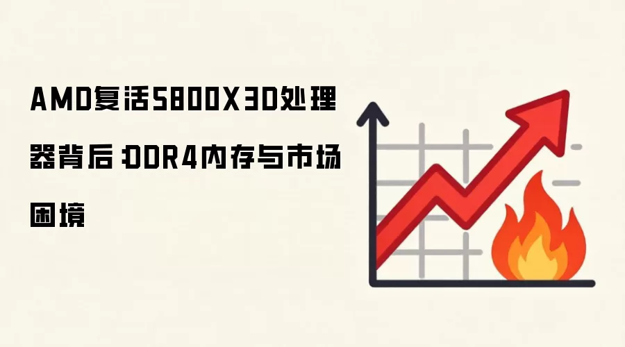 AMD复活5800X3D处理器背后:DDR4内存与市场困境