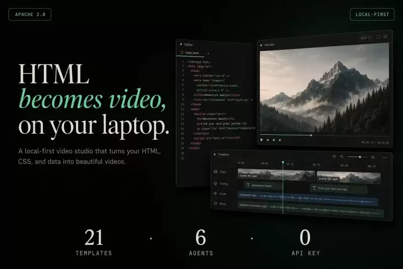 html-video：开源本地HTML转视频工具，依托网页技术一键生成标准MP4视频