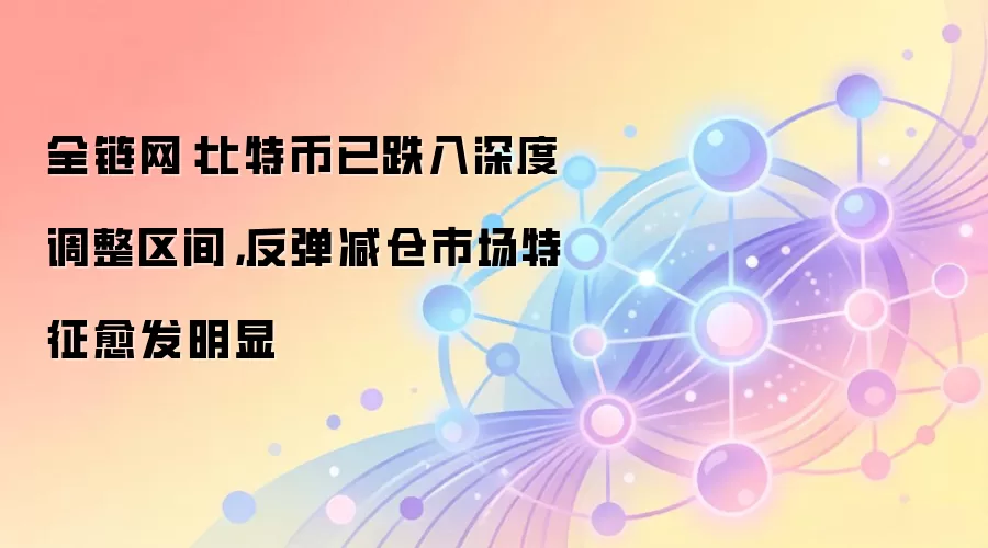 全链网:比特币已跌入深度调整区间,反弹减仓市场特征愈发明显