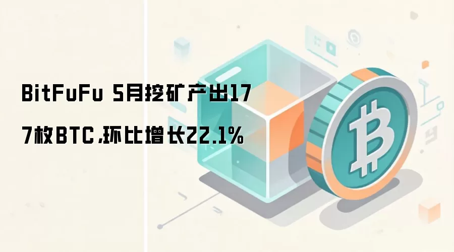 BitFuFu 5月挖矿产出177枚BTC,环比增长22.1%