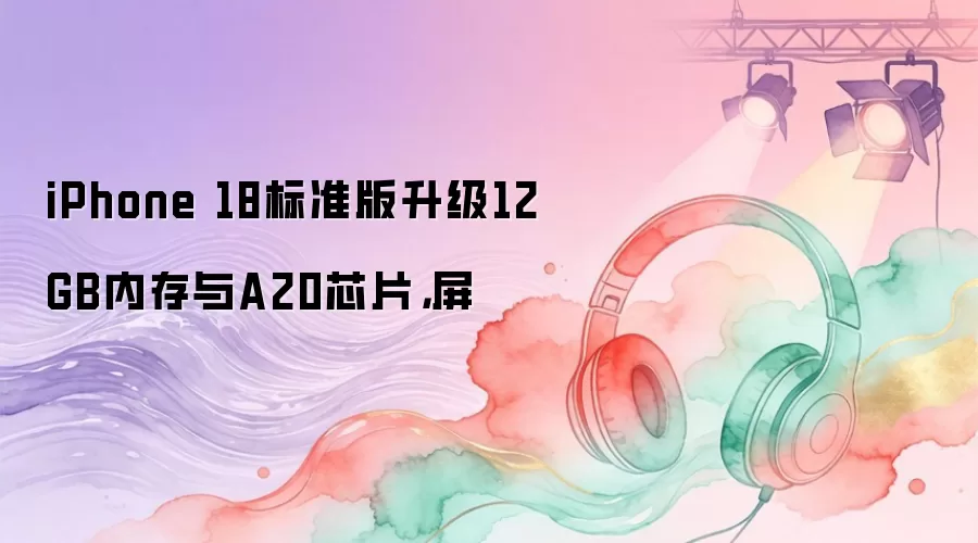 iPhone 18标准版升级12GB内存与A20芯片，屏