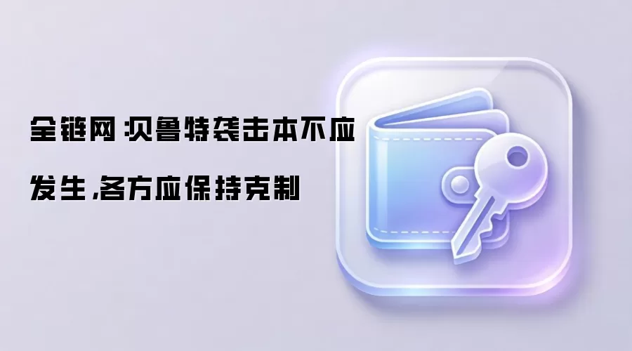 全链网：贝鲁特袭击本不应发生，各方应保持克制