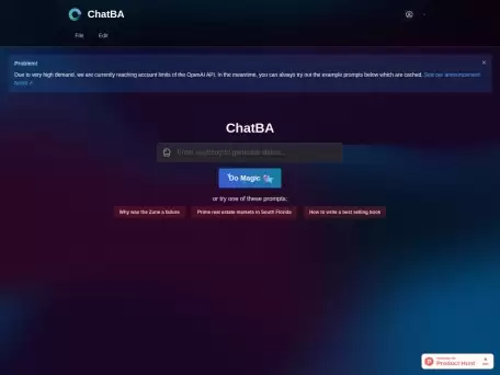 ChatBA（原ChatBCG）-ChatBA是一个AIGC工具