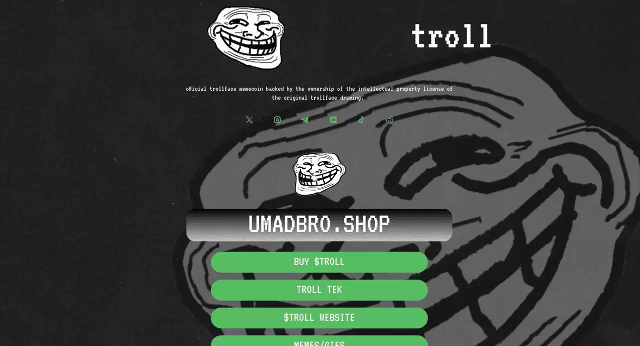 TROLL币是什么？基于Solana的Trollface迷因币,一文介绍