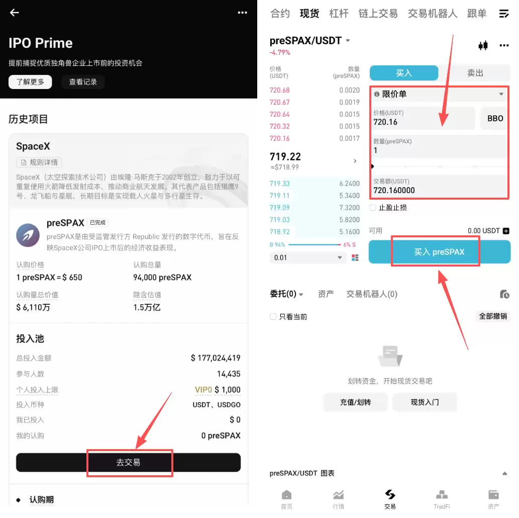 如何认购Bitget IPO Prime项目OpenAI (preOPAI)？