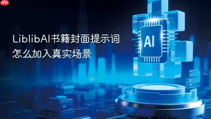 LiblibAI书籍封面提示词怎么加入真实场景