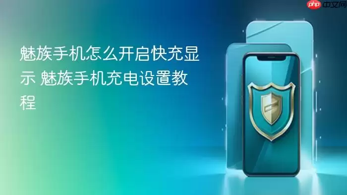 魅族手机怎么开启快充显示 魅族手机充电设置教程