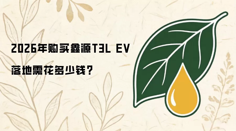 2026年购买鑫源T3L EV落地需花多少钱？