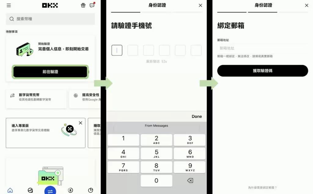 OKX 实名认证KYC